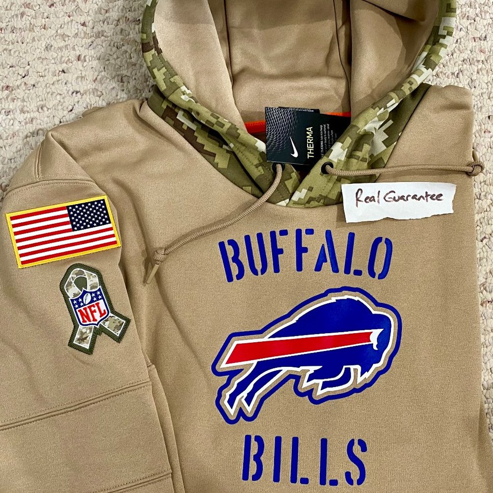 Nwt Rare 3XL 100% Nike 2019 Buffalo Bills Salute To Service Hoodie 3xb 3x Mafia
